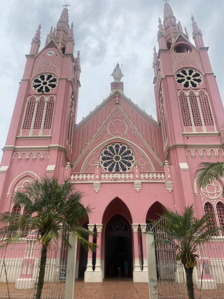 The pink cathedral of Jericó
